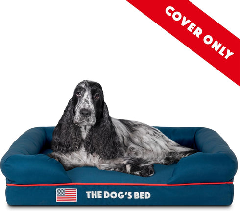 Replacement Outer Cover for The Dog's Bed, Orthopedic Memory Foam Dog Bed, Washable Oxford Fabric, Medium, Blue