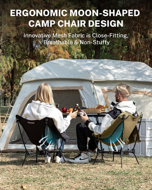 5th Backpacking 330lbs 1 Gonex Portable Camping Chair, The Gen Ultralight Compact Foldable Lightweight Folding Chair