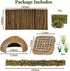 Hammock,Reptile Hermit Crab Accessories, Hermit Crab Climbing Toys,Flexible Moss Pole with Coconut Shell Hideout Hut