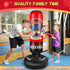 SHZYGQ 65 Inch Set MMA Inflatable Punching Bag for Kids, Kids Punching Bag with Gloves for Boys & Girls, Kicking Bag