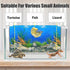 Aquarium Background Poster 3D Coral Water Plants Double Sided Stickers for 10-20 Gallon Tank 16"x33"