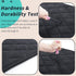 MABOZOO Indestructible Dog Beds, Chew Proof Quilted Dog Crate Pad for Small Dogs, Machine Washable, Black (17x23 in)