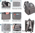 Backpack Backpack (4-Grey) Jespet Pet Carrier for Small Dog, Puppy, Soft Carrier Ideal for Traveling, Hiking, Walking