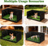 Bhyhok 15.7 23.6 35.4 Inch High Walls Dog Pee Pad Holder with Artificial Grass Foldable Indoor Dog Potty Tray * * Dogs