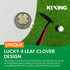 K9King Lucky 4 Leaf Clover Golf Ball Marker and Magnetic Hat Clip, Unique Shamrock Golf Accessories