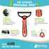 Raw Paws 1 ct Undercoat Rake & Dematting Tool - 2-Side Rake for Dogs & Cats, Grooming Brush for Shedding