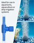 Pawfly Aquarium Air Control Valves for 3/16" ID Airline Tubing, 10 Pack - Single Way Plastic Air Flow Controllers