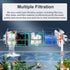 Premium Multi-Layer Aquarium Filter for 20-30 Gallon Fish Tanks, Low-Noise Operation, Oxygenating Water Wheel