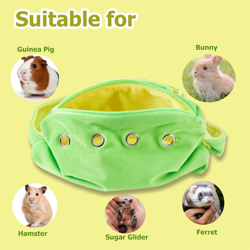 Meow&Woof Sugar Glider Bonding Pouch Small Pet Carrier Bag Sling with Strap Critter Cuddler for Gliders Ferret, Rat