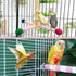 360 Finches Bird Stand Perch Toy, Bird Perch Parrot Toy Interactive Rotating Perch with Parrot Perch Paw Grinding Stick