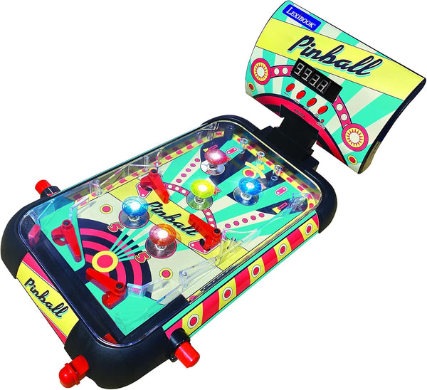 Lexibook Table Electronic Pinball - Action and Reflex Game for Children and Family with LCD Screen