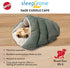 SPOT Sleep Zone Cuddle Cave Bed for Indoor Cats and Mini Dogs, Washable, Durable, Comfortable, Sage Color