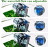 AQQA Aquariums Power Filter 74GPH, External Hang On Fish Tank Sponge Filter with Surface Skimmer
