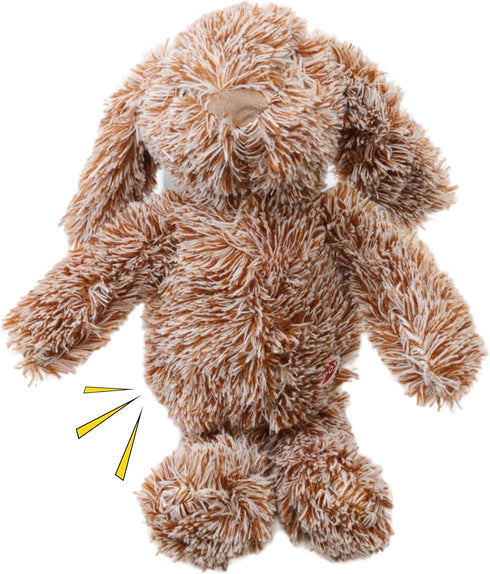 SPOT Cuddle Bunnies Dog Toy, Soft Plush Fabric with Squeaker, Perfect for Cuddling, 13" Rabbit
