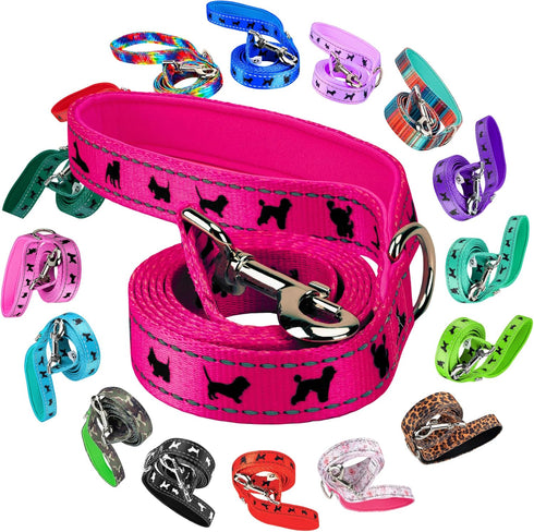 EcoBark Dog Leash, Soft & Reflective Comfort Training Leashes with Padded Handle, Heavy Duty for Small, Medium, Large