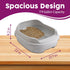 Skywin Sifting Cat Litter Box (Grey), Efficient Sifting System for Pine Pellets, Easy-to-Use