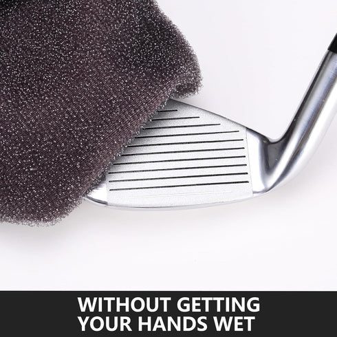 Golf Ball Cleaning Bag, Waterproof Exterior Golf Club Cleaning Bag with Coarse Fabric Liner
