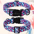 ARING PET Summer Dog Collar, Adjustable Lightweight Cotton Collars with Quick Release Buckle for Small Medium Large Dogs