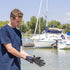 MRX BOXING & FITNESS Sailing Gloves, Sticky Palm Gripy Glove for Yachting, Kayak, Dinghy Fishing, 2 Cut Finger (Black