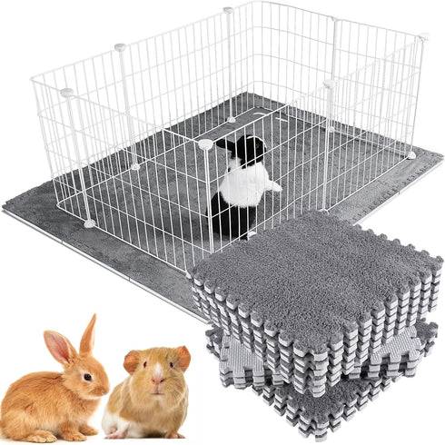 RUBYHOME 12 Pcs 11.8" x 11.8" Guinea Pig Cage Mat Washable, Reusable Guinea