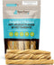 Raw Paws 5-Inch Beef Tripe Twists for Dogs - 5-Count, Odor-Free Crunchy Green Tripe Sticks Chews, Packed in USA