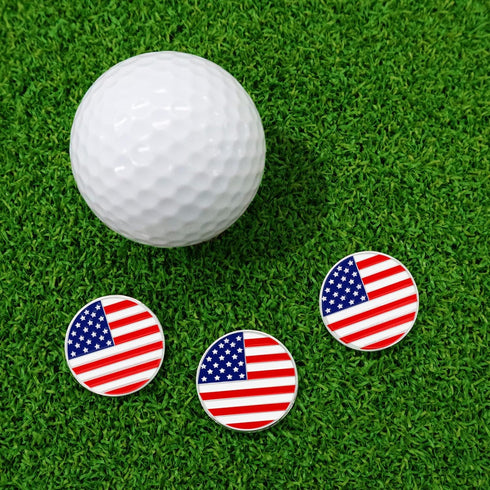 Set FINGER TEN Golf Ball Marker with Hat Clip Markers Assorted Patterns Value Gift Mark Golf Divot Tool Accessories