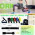 Resistance Bands Set with Yellow Handles, Fitness Bands with Door Anchor, Ankle Straps for Home Gym Workout
