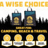 Backpacking, Wise Owl Outfitters Microfiber Camping Towel - Quick Dry Towel for Travel, Hiking, Beach, Gym & Yoga