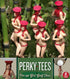 O'RINN GOLF Perky Tees - Funny Golf Gifts for Men, 6 Pack 3" Ms. Perky Redhead Pin Up Girl
