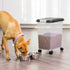 IRIS USA Airtight Dog Food Storage Container, Up to 30 lbs, with Attachable Wheels for Easy Mobility