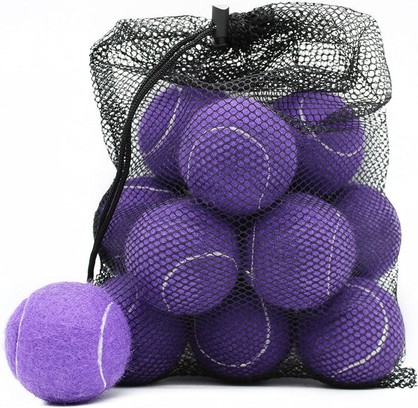 Magicorange Tennis Balls, 12 Pack Advanced Training Balls with Mesh Bag for Easy Transport, Ideal for Beginners