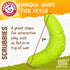 Arm & Hammer Scrubbies Boomerang Chew Toy for Puppies, Durable Teething Toy with Unique Shape for Fetch