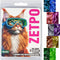 zetpo Cat Nail Caps with Adhesives and Applicators, L, 5X Glitter Random Colors, 100 pcs