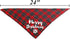 Christmas Bandanas for Dogs, 3 Pack Plaid Pet Bandana for Medium Large Dogs