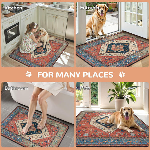 (2 Pack, 36"x36", Lahome Super Absorbent Washable Pee Pads for Dogs - Secure Floor Protection - Non-Slip, Leakproof