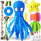 KIPRITII 9-Pack Interactive Puppy Dog Toys for Small Dogs No-Stuffing Squeaky Octopus-Shaped