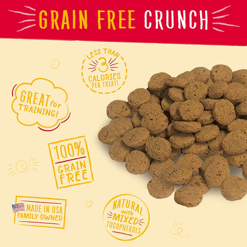 Charlee Bear Bear Crunch, Grain-Free Chicken, Pumpkin & Apple Flavor, 8 oz
