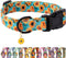 Faygarsle Dog Collar - Cute Light Green Puppy Collars with Sunflower Pattern for Small Medium Large Dogs, Spring Summer