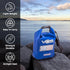VOS Waterproof Premium Dry Bag, 5L All-Purpose Bag with Zip Pocket for Hiking, Camping, and Winter Sports (Blue)