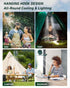 DUKUSEEK Tent Ceiling Fans for Camping Hanging, Portable Tent Fans with Light and Remote Control, Power Bank, USB