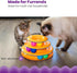 3-Level 6 Catstages Tower of Tracks Cat Toy Track Tower with Balls, Interactive Cat Toy for Indoor Enrichment