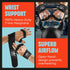 MAVA Open Gym Gloves for Men & Women; Padded Weight Lifting Gloves with Wrist Support for Comfort, Protection;