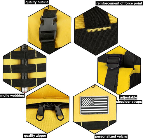 Hiking Backpack for Men, 70L/100L Camping Military Rucksack Molle 3 Days Assault Pack for Climbing