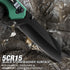 FLISSA Folding Knife, 4-3/4" Reverse Tanto Folding Pocket Knife, Black Stonewash Blade, G10 Handle for Hunting,