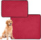 YEGAME Red Solid Color Washable Pee Pads for Dogs Cats, Reusable Puppy Pads