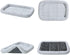 Friends Forever Bolster Dog Crate Mat 42 Inch, Washable Dog Crate Pad for Raised Dog Bed, Sherpa Fleece, Nova Grey