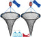 QualyQualy Foldable Crab Trap 2-Pack, Small Crab Net with Buoy & Bait