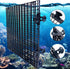 8 Pieces Fish Tank Divider with Sucker Clips, 30x30cm/11.8x11.8“ Aquarium Filter Bottom Partition