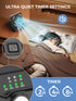 Smiling Shark Camping Fan with LED Lantern, 12000 mAh Solar Rechargeable Portable 90° Foldable Camp Fan