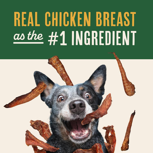 100% 24 oz. Waggin' Train Smoked Chicken Jerky Tenders for Dogs with Turmeric and Human Grade Bone Broth, Grain